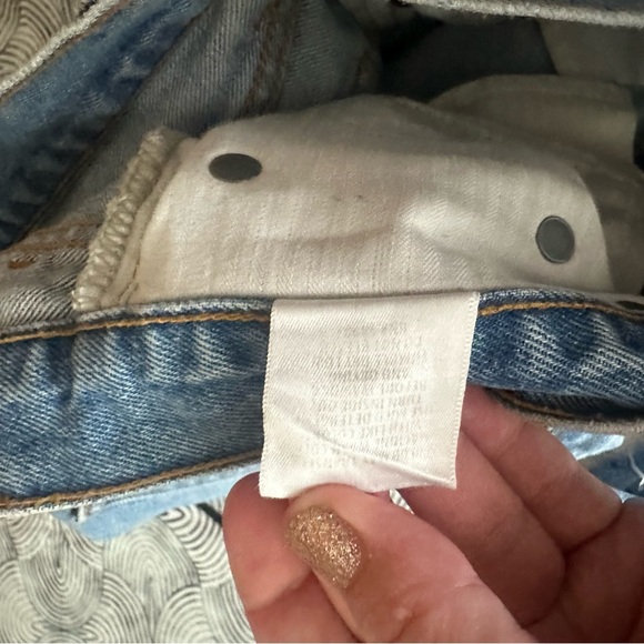 Carmar Emelia Sydney Distressed Knee Studded Raw Hem Button Fly HiRise Jeans 29 - Picture 10 of 16